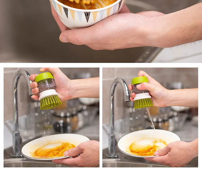 L&B® -Dish Brush with Soap Dispens