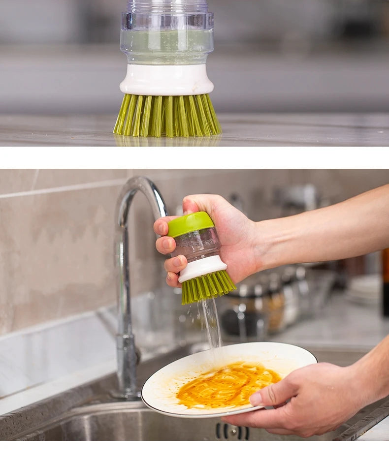 L&B® -Dish Brush with Soap Dispens