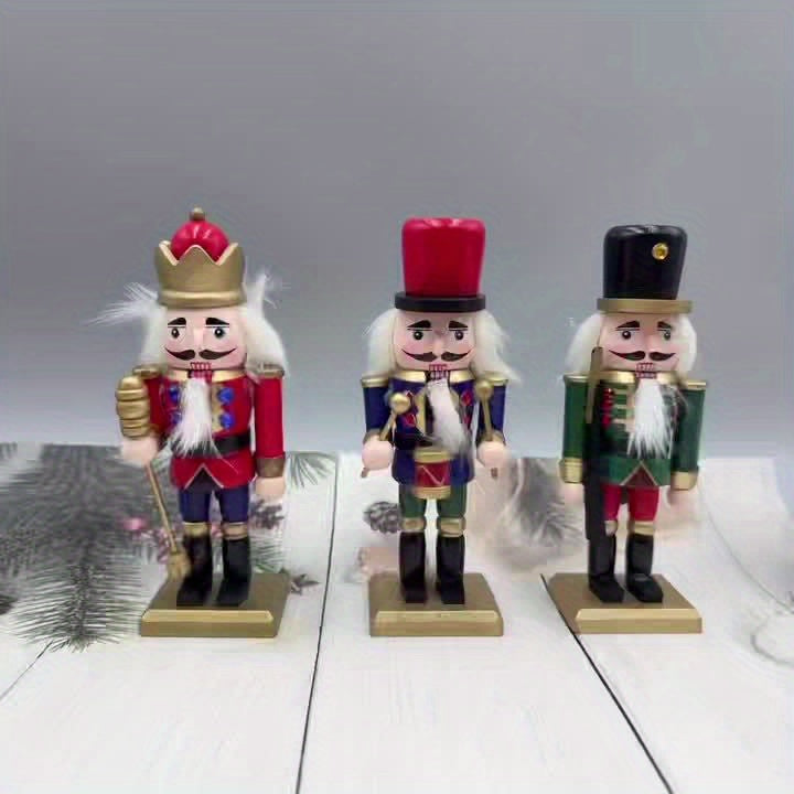 L&B® 15cm Wooden Nutcracker Set