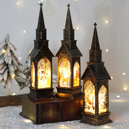 L&B® Gothic Cathedral LED Candle Lanterns - 4 PCS