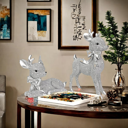 L&B® Crystal Reindeer Duo