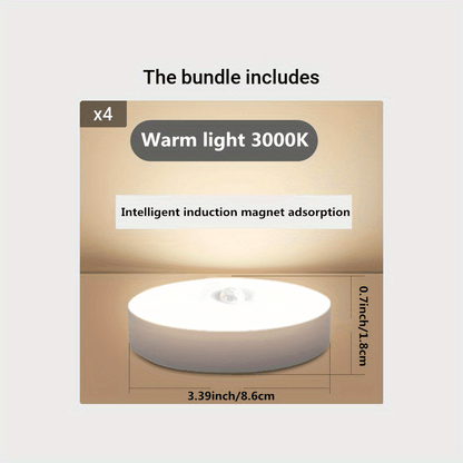 L&B® USB Rechargeable LED Night Light with Motion Sensor