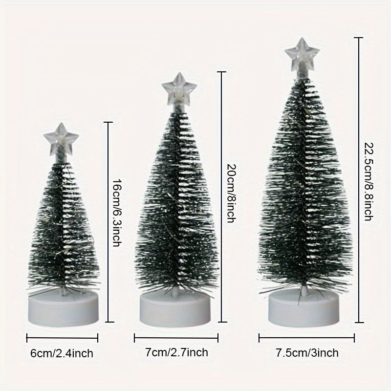 L&B® Frosted Glow Kerstboomset (3 stuks)
