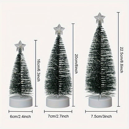 L&B® Frosted Glow Kerstboomset (3 stuks)