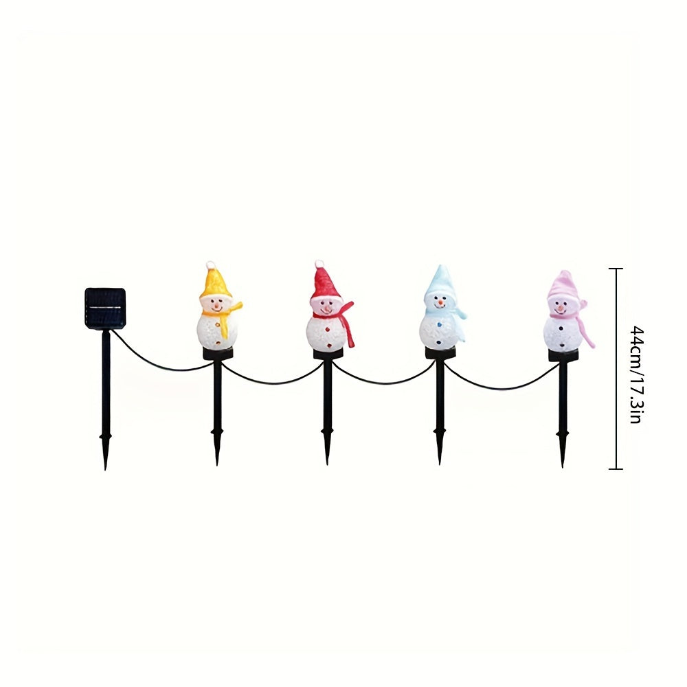 L&B® Solar Snowman Light Set