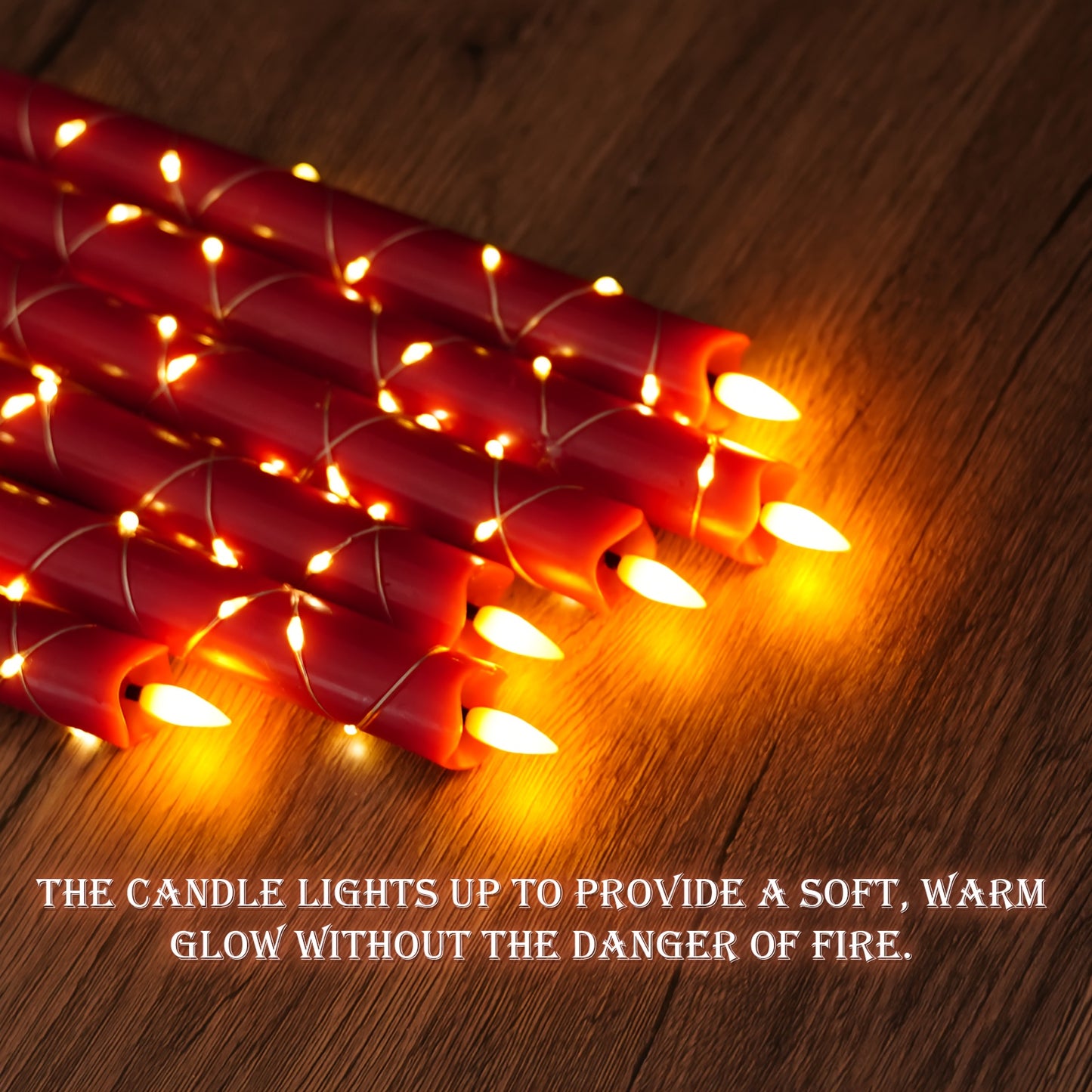 L&B® 6-Piece Flameless Wax-Effect Candle Set