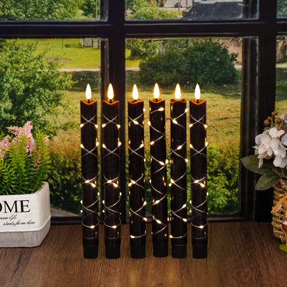 L&B® 6-Piece Flameless Wax-Effect Candle Set