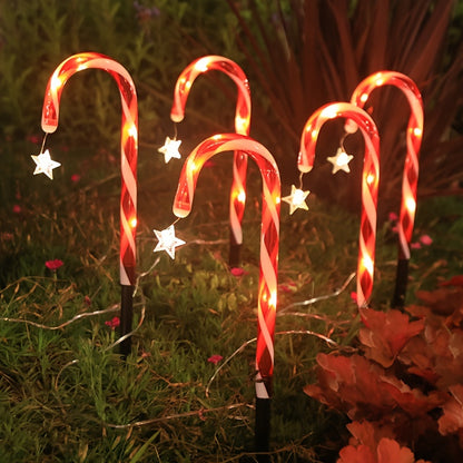 L&B® Solar Candy Cane Lights