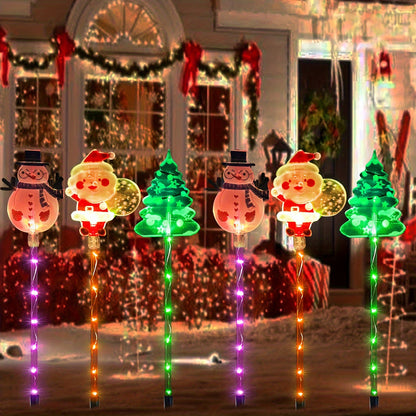 L&B® Solar Christmas Pathway Lights - 6-Piece