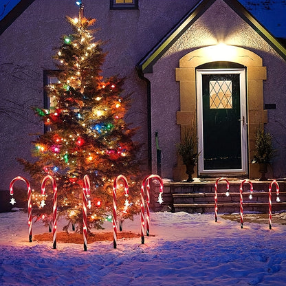 L&B® Solar Candy Cane Lights