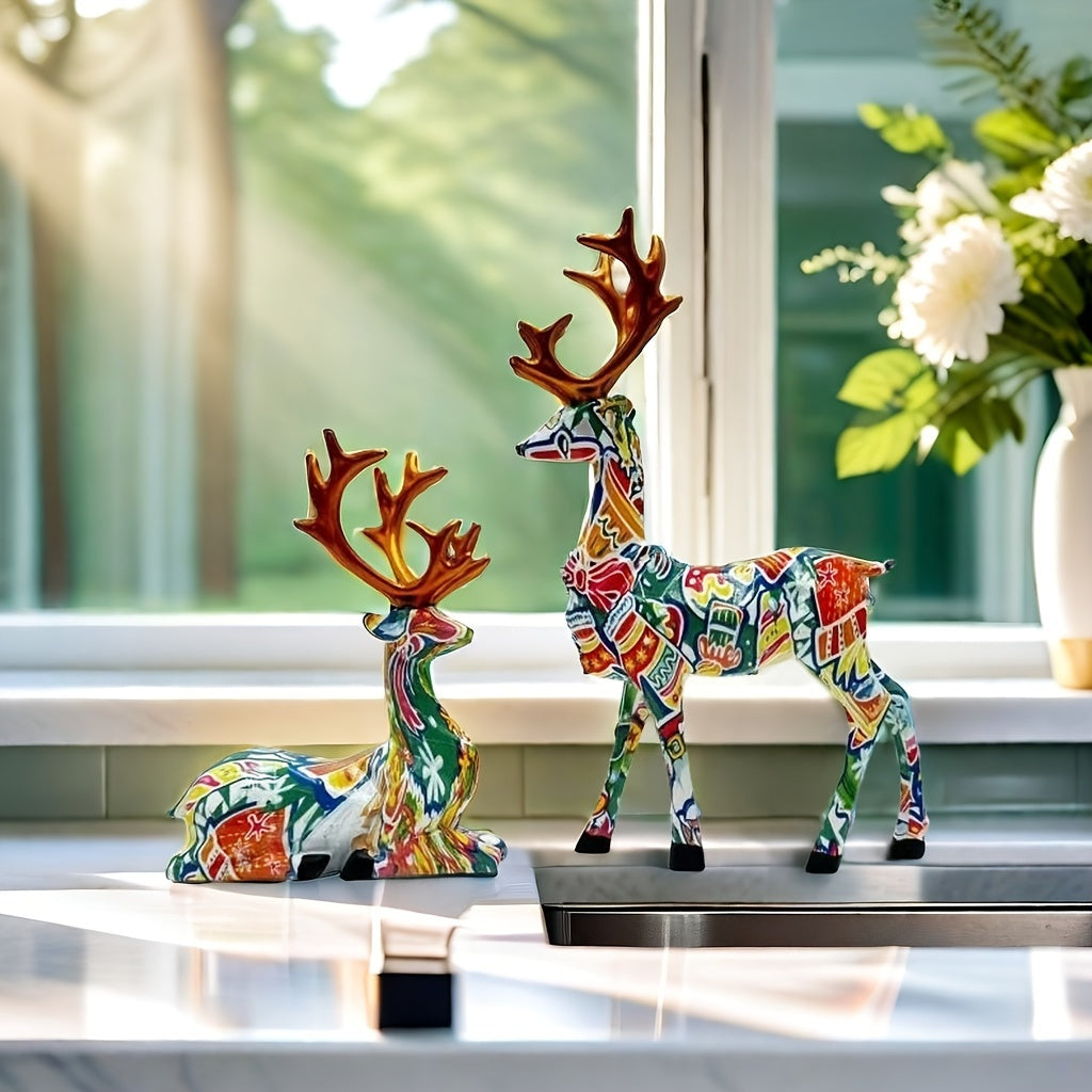 L&B® Mosaic Reindeer Duo
