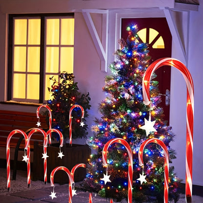 L&B® Solar Candy Cane Lights