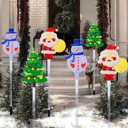 L&B® Solar Christmas Pathway Lights - 6-Piece
