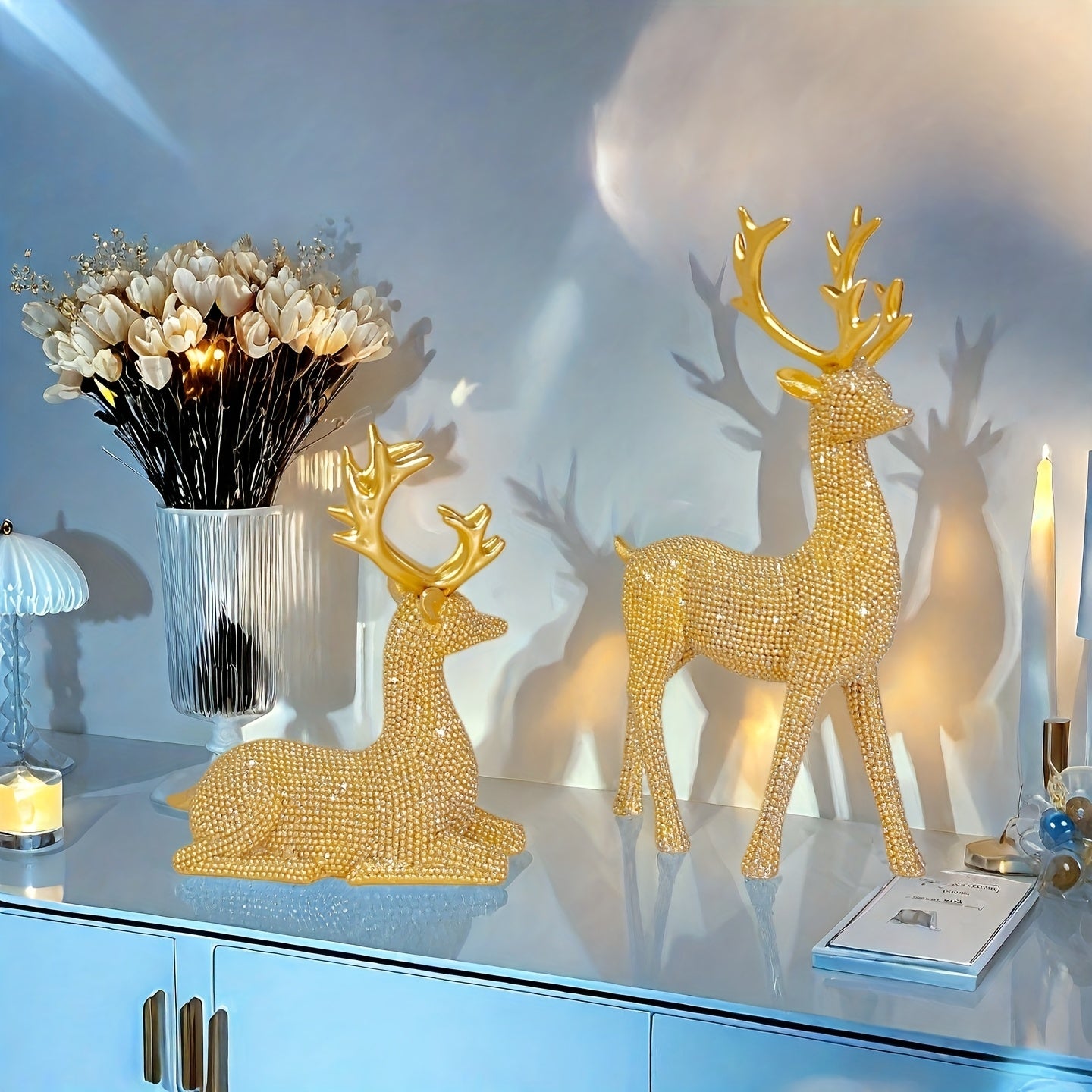 L&B® Golden Reindeer Duo