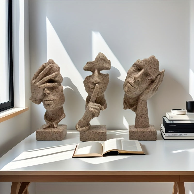 L&B® Abstract Mask Sculpture Set