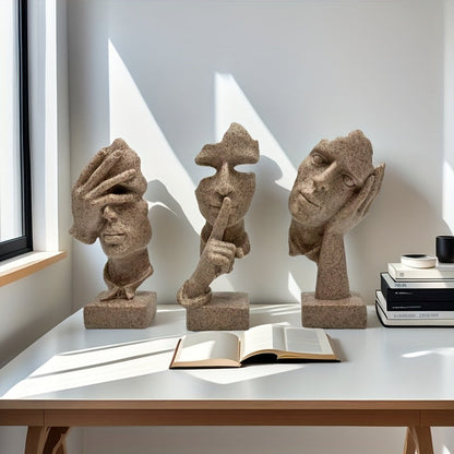 L&B® Abstract Mask Sculpture Set