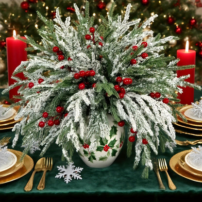L&B® Snow-Covered Norfolk Pine Branches