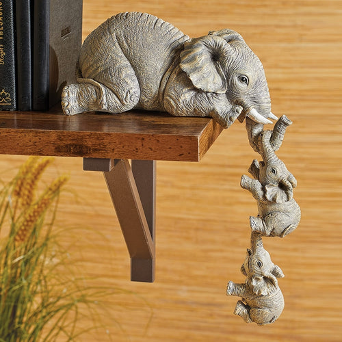 L&B® -  Hanging Elephant Sculpture Set