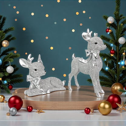 L&B® Crystal Reindeer Duo