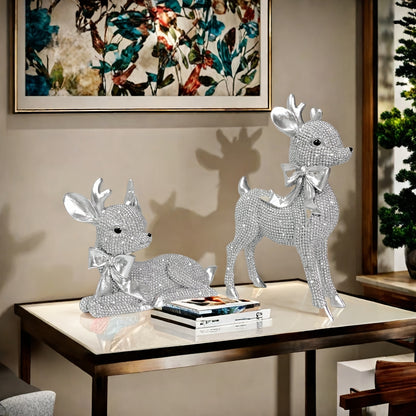 L&B® Crystal Reindeer Duo