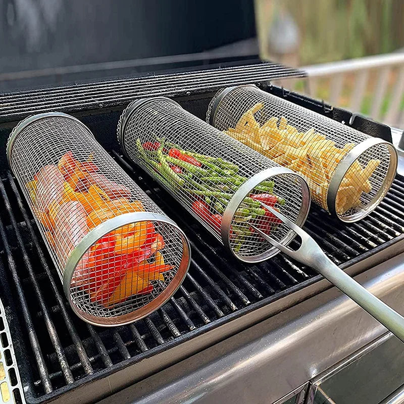 L&B® - Stainless Steel BBQ Grill Basket