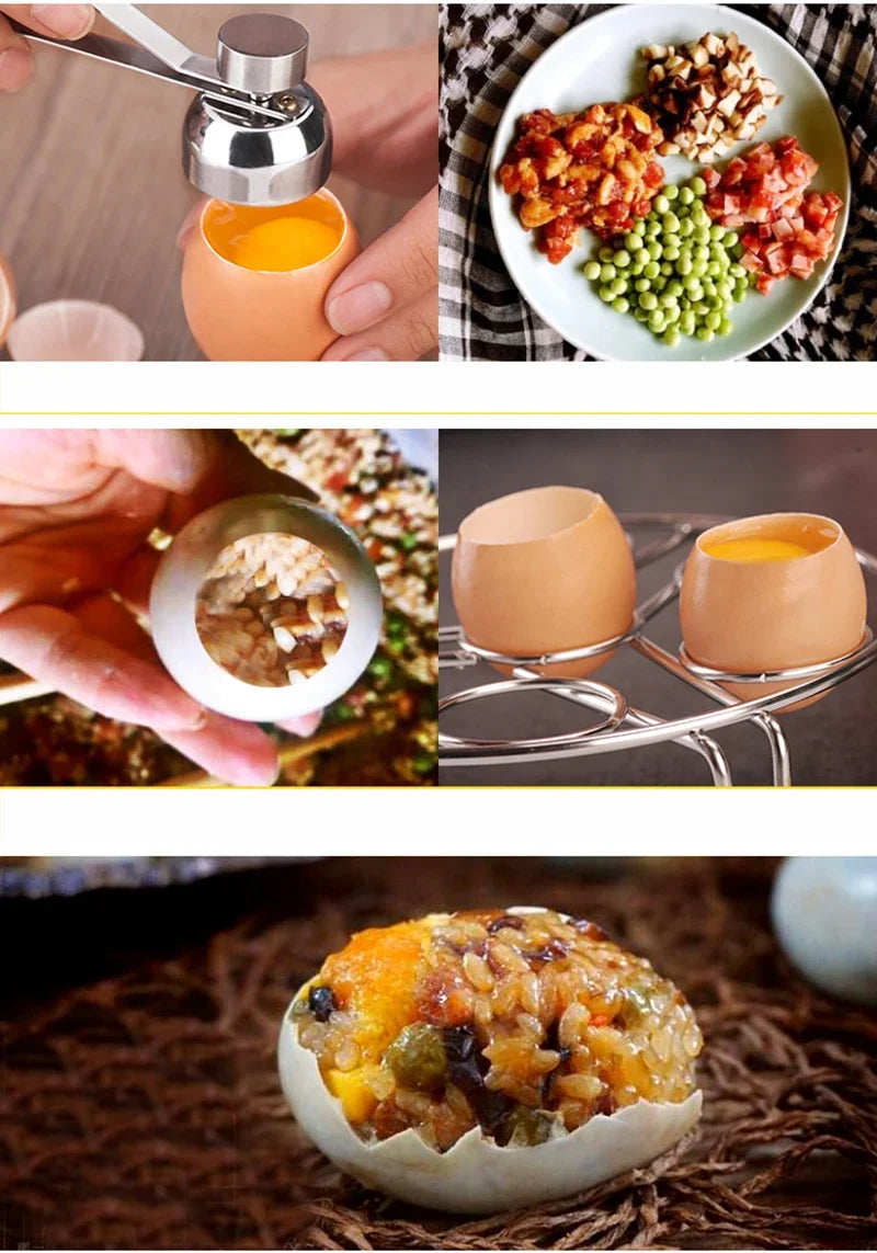 L&B® - Stainless Steel Egg Topper Scissors