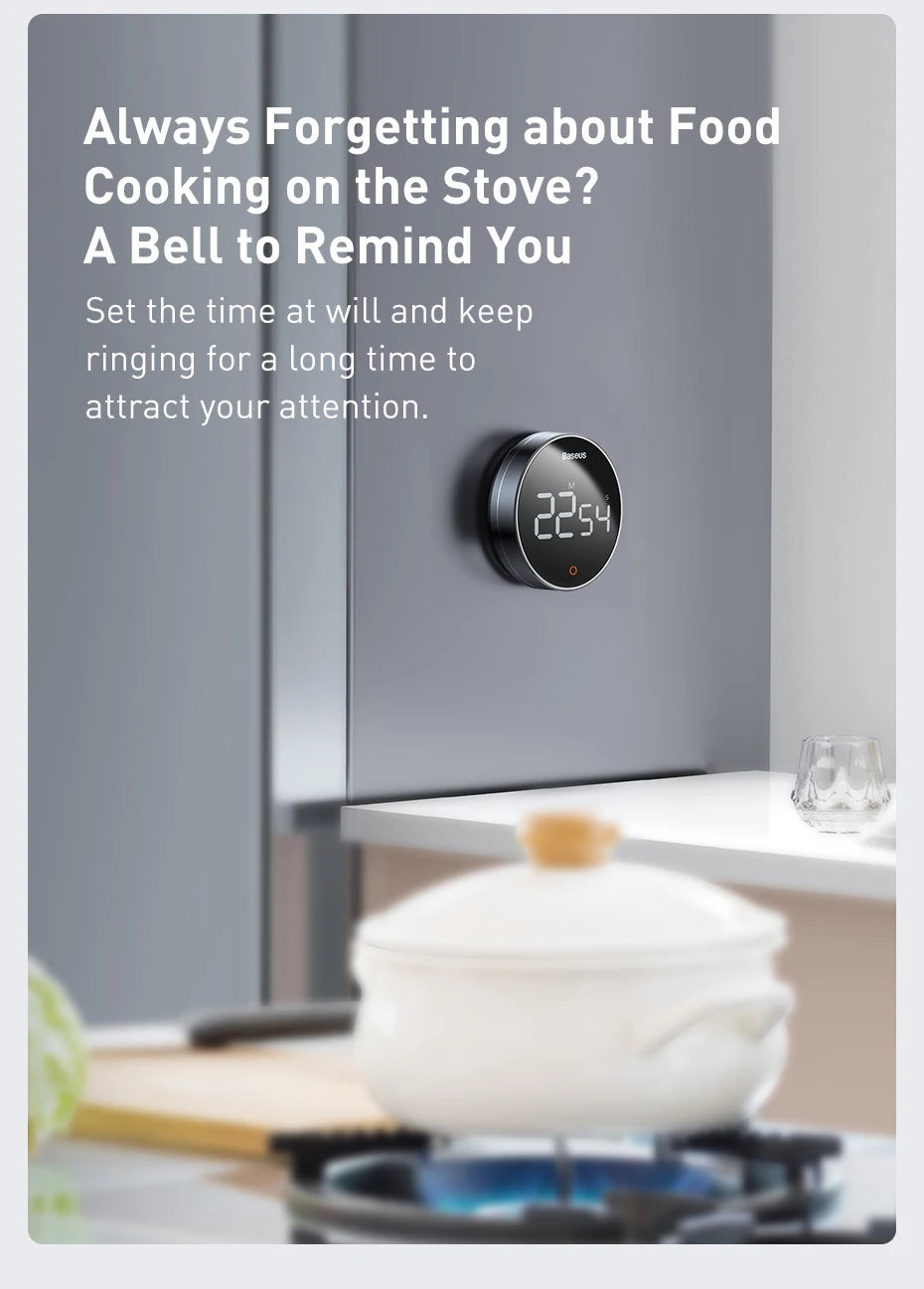 L&B®  - Magnetischer digitaler Küchentimer