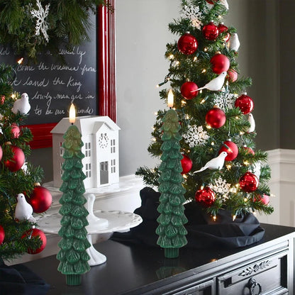 L&B® Luminary LED Paraffin Fir Candle - 3 Piece Set