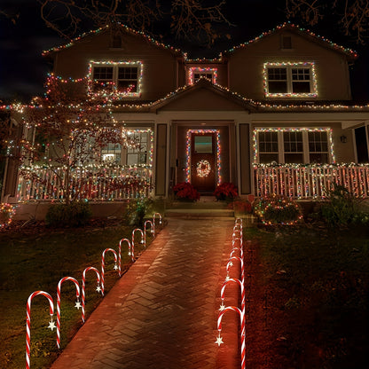 L&B® Solar Candy Cane Lights