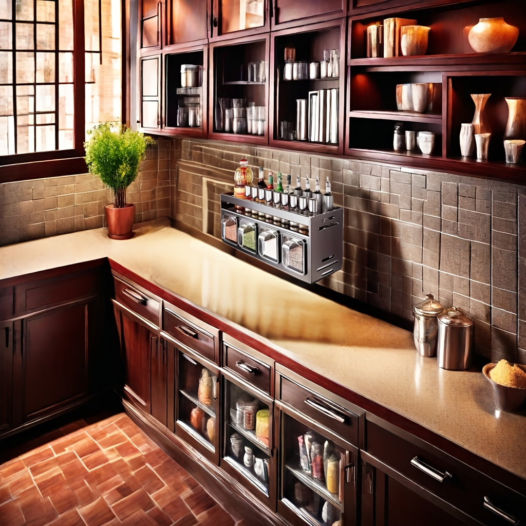 L&B® - Wall-Mounted Spice Organizer Rack
