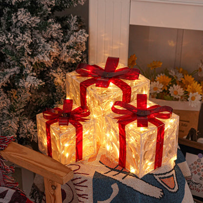 L&B® Lighted Christmas Gift Boxes