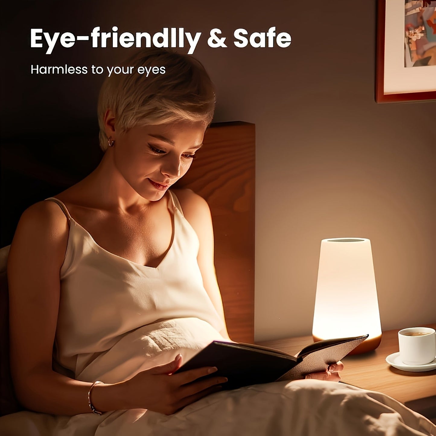 L&B® Smart Touch Bedside Lamp