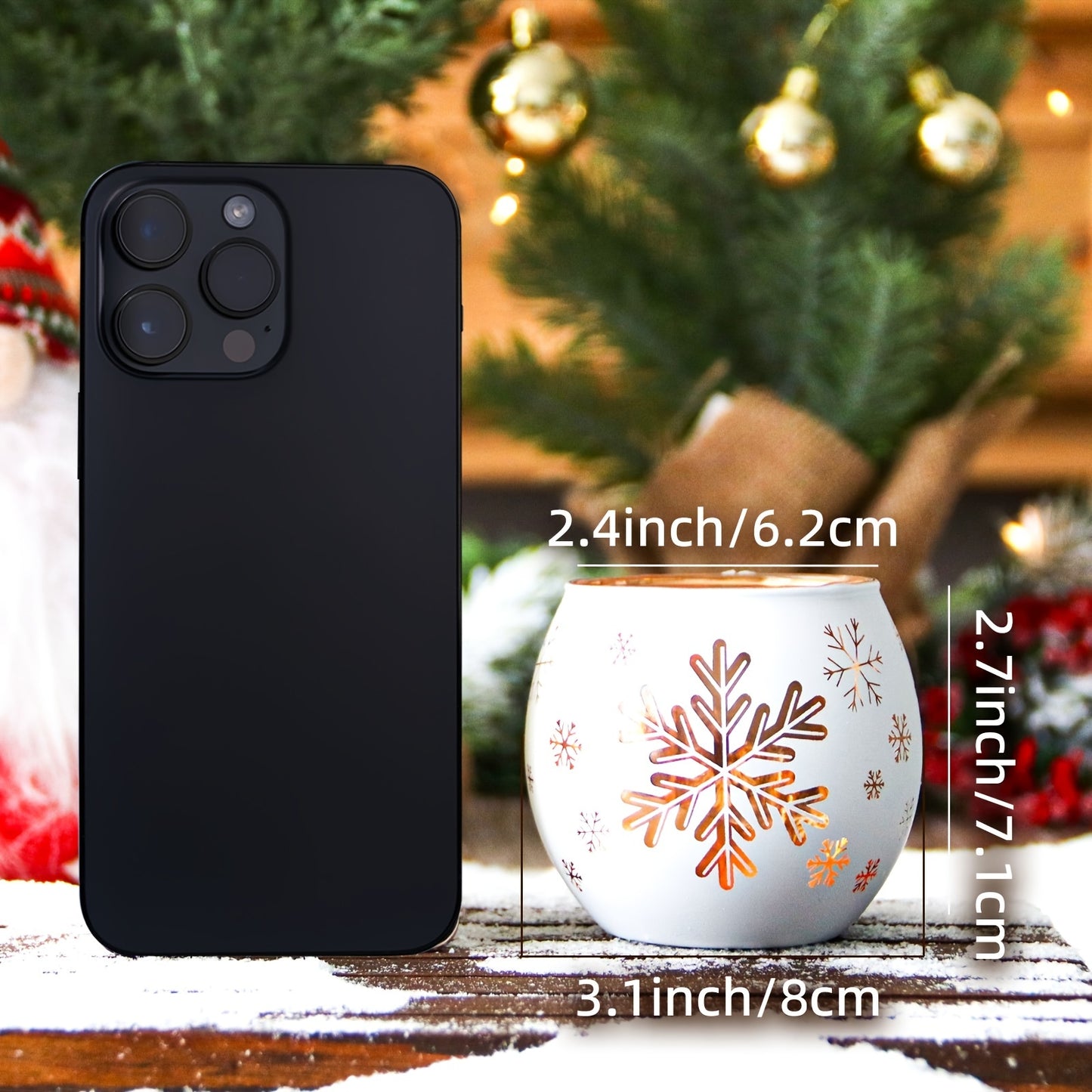 L&amp;B® Schneeflocken-Kerzenhalter