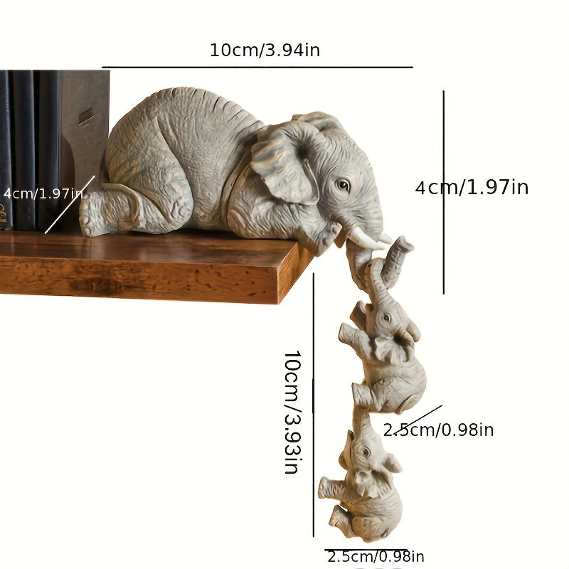 L&B® -  Hanging Elephant Sculpture Set