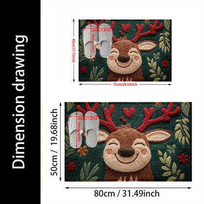 L&B® Cozy Reindeer Holiday Mat