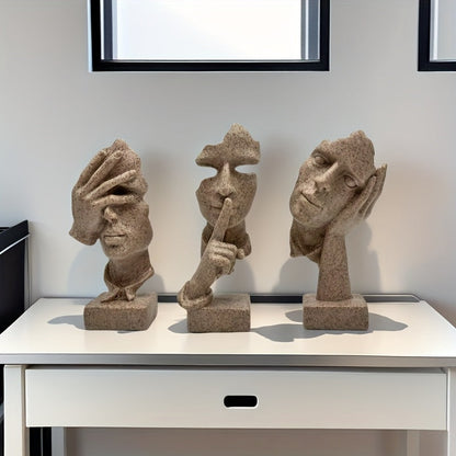L&B® Abstract Mask Sculpture Set