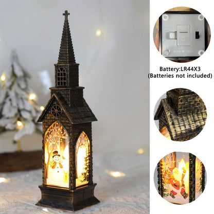 L&B® Gothic Cathedral LED Candle Lanterns - 4 PCS