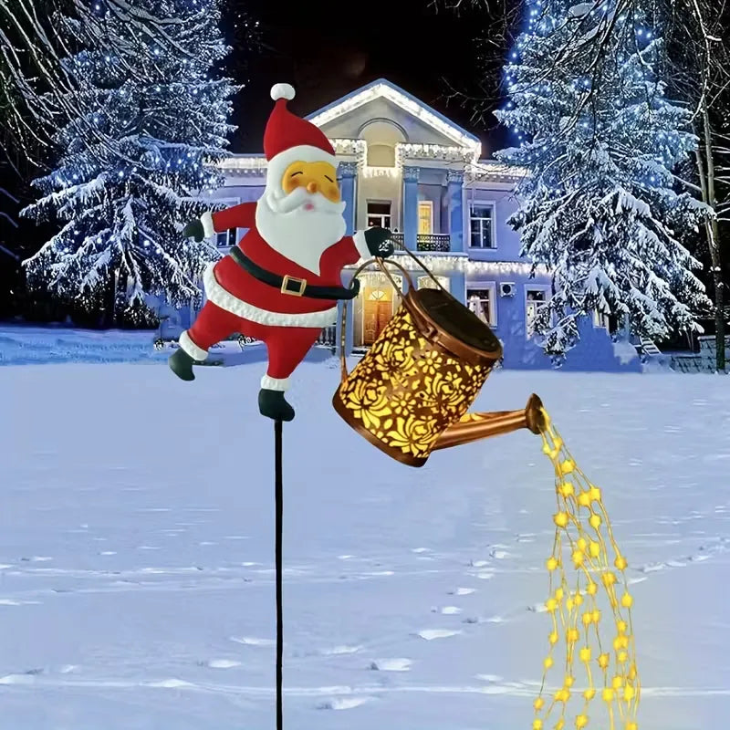 L&B® Santa Claus Solar Kettle Light