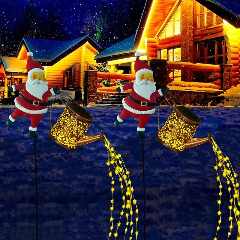 L&B® Santa Claus Solar Kettle Light