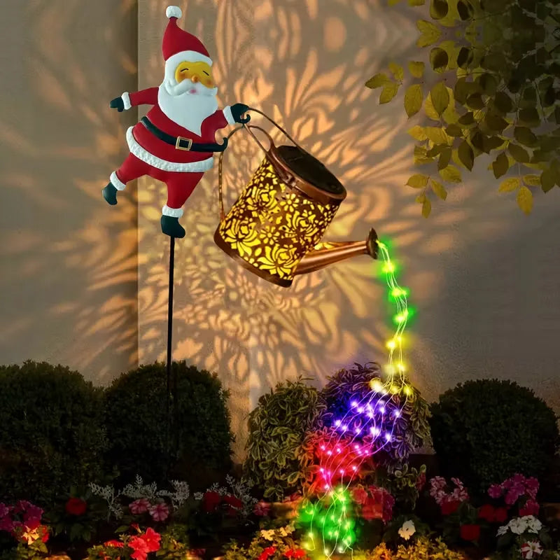 L&B® Santa Claus Solar Kettle Light