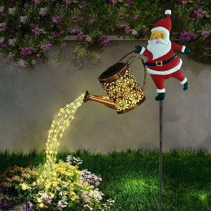 L&B® Santa Claus Solar Kettle Light